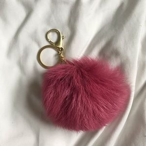 UGG Australia TOSCANA POM KEYRING W/CRYSTAL CHARM